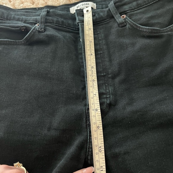 Re/Done High Rise Black Women's Jeans - Picture 14 of 16